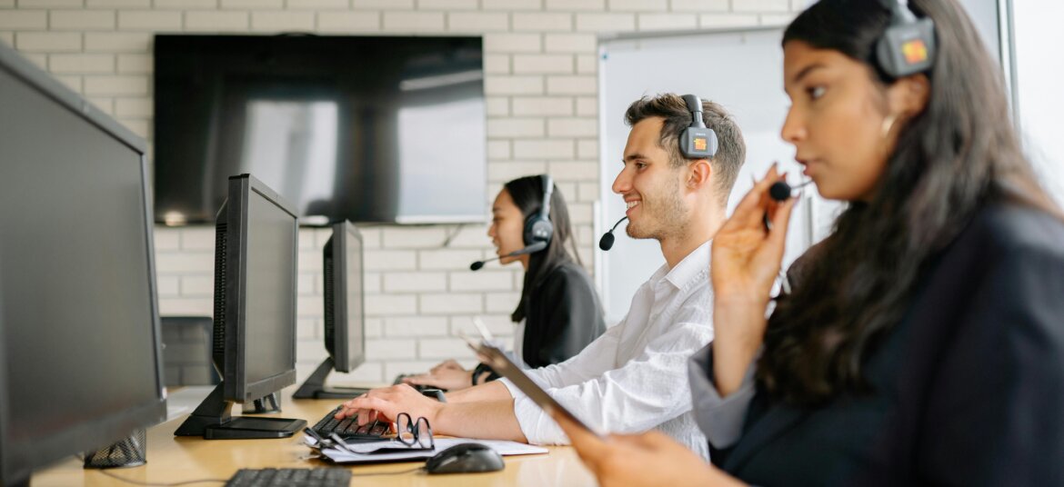 Customer Experience Agents Working in a Contact Center